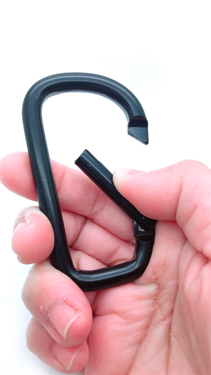 OUPENG Sky Carabiner Clip,855lbs,3 Iron Heavy Duty Caribeaners for Hammocks,Camping Accessories,Hiking,Keychain,Outdoors and Gym etc,Spring Snap Hook
