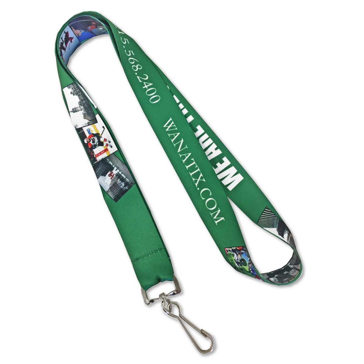 Full color imprint smooth dye-sublimation lanyard - 3/4
