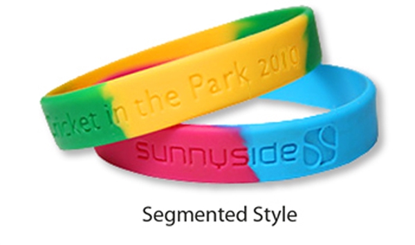 Segmented Multi-Color Wristband