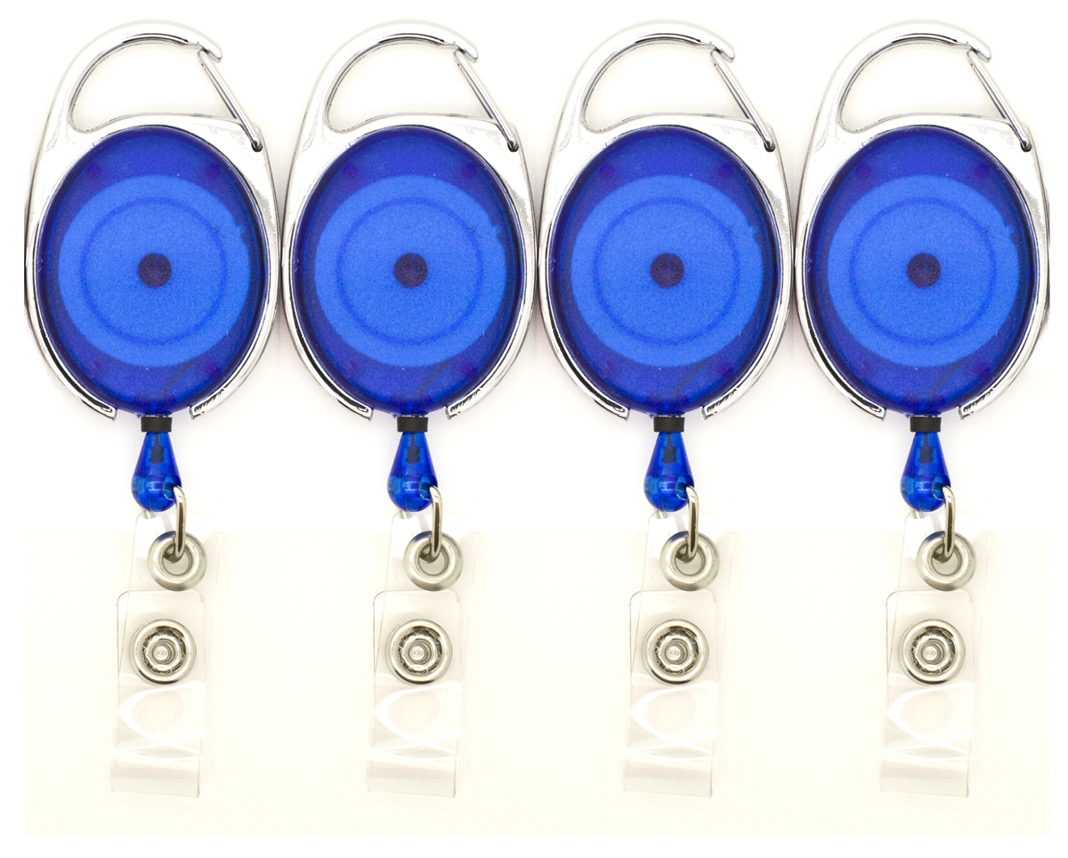 Retractable Badge Reel With Claw Clasp And Clip For Id Card Holders (2Pack