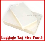 Luggage Tag Laminating Pouch w/ Slot - 5 mil